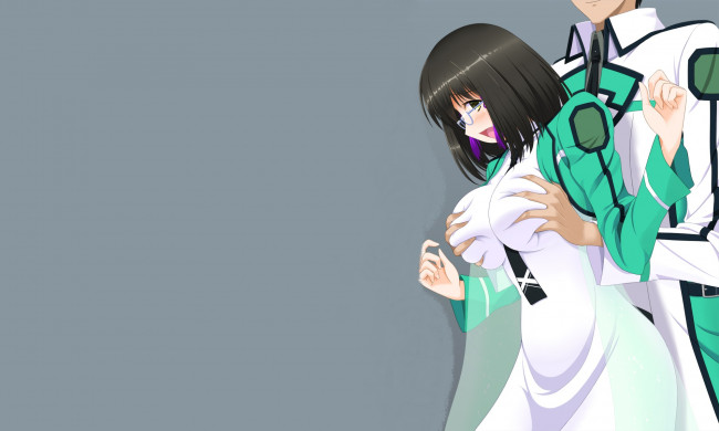Обои картинки фото аниме, mahouka koukou no rettousei, двое