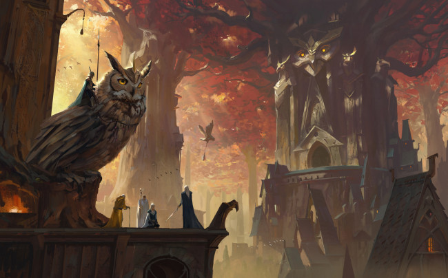 Обои картинки фото фэнтези, иные миры,  иные времена, сова