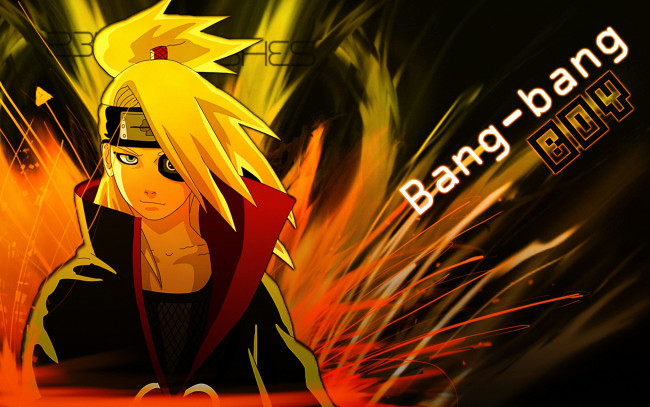 Обои картинки фото аниме, naruto, шиноби, воин, ниндзя, akatsuki, deidara