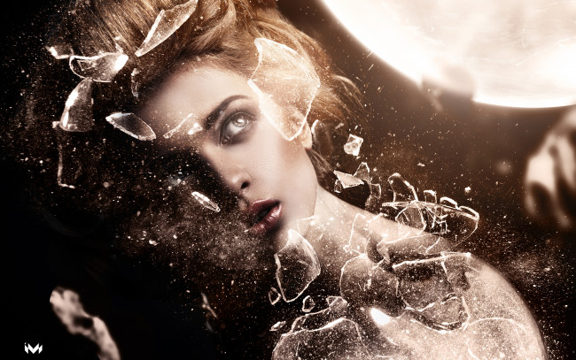 Обои картинки фото разное, компьютерный дизайн, разбилась