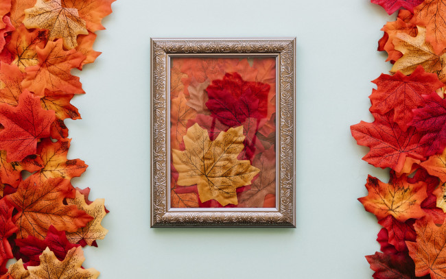 Обои картинки фото разное, ремесла,  поделки,  рукоделие, клен, листья