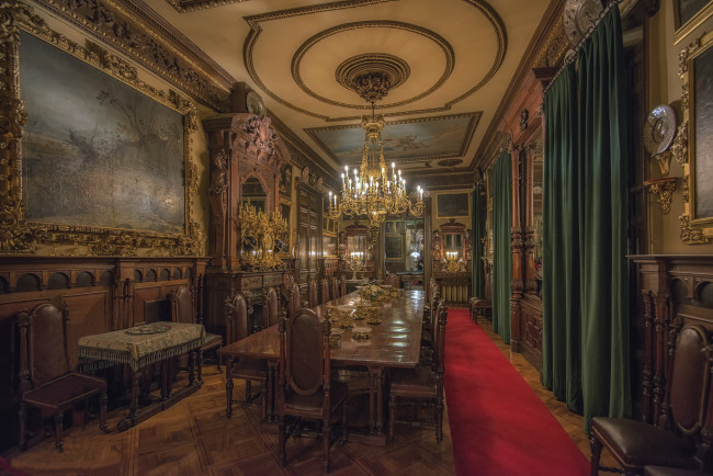 Обои картинки фото museo cerralbo,  madrid, интерьер, столовая, декор