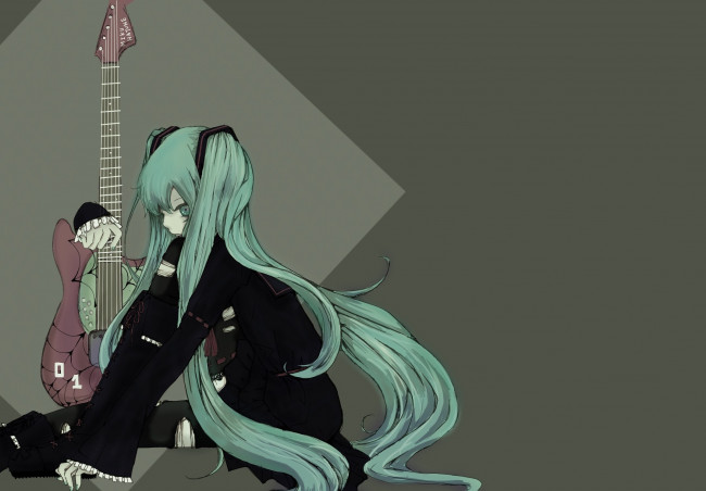 Обои картинки фото аниме, vocaloid, мику