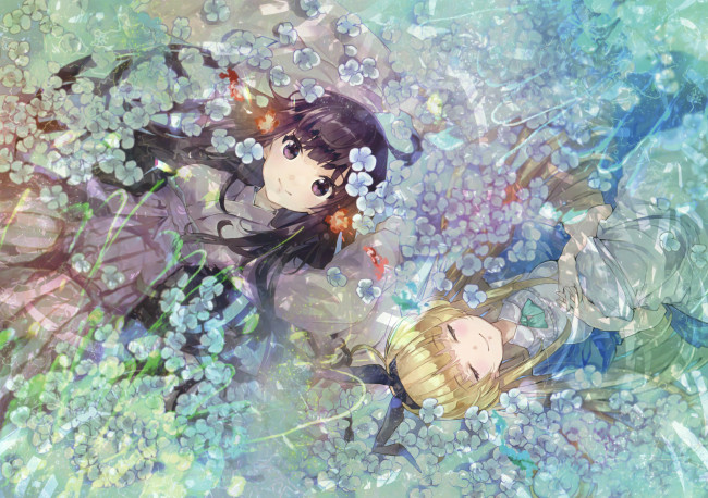 Обои картинки фото аниме, unknown,  другое , девочки