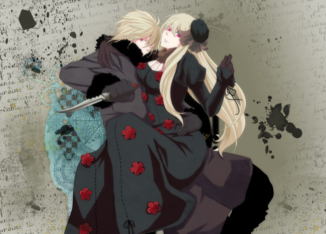 Обои картинки фото аниме, hetalia,  axis powers, двое