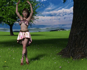 Картинка 3д+графика люди+ people фон взгляд девушка