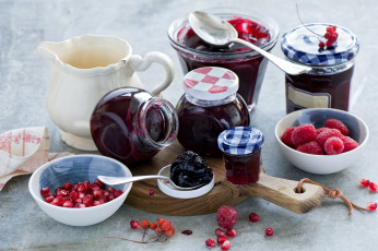 Картинка еда мёд +варенье +повидло +джем малина джем