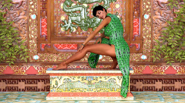 Картинка 3д+графика люди+ people фон взгляд девушка