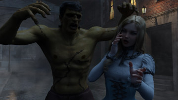 Картинка 3д+графика фантазия+ fantasy девушка фон взгляд