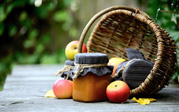 Картинка еда мёд +варенье +повидло +джем яблоки джем
