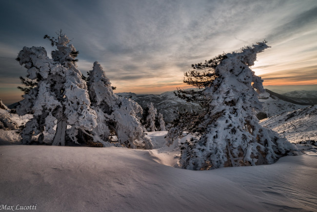 Обои картинки фото природа, зима, простор