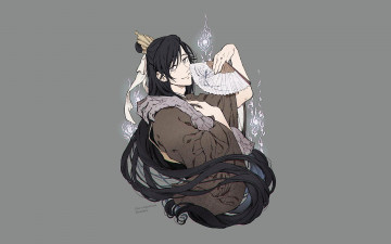 Картинка аниме mo+dao+zu+shi не хуайсан рука веер