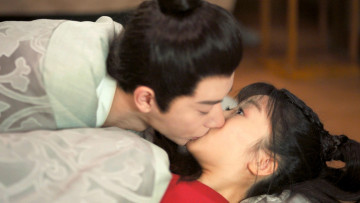 обоя кино фильмы, the inextricable destiny, пара, поцелуй