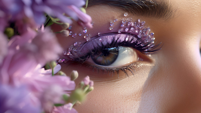 Обои картинки фото разное, глаза, модель, оригинальный, макияж