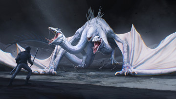 обоя фэнтези, драконы, монстр, существо
