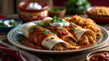 обоя еда, блины,  оладьи, петрушка, соус, сметана