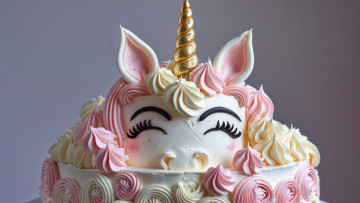 обоя еда, торты, сказочный, торт, единорог