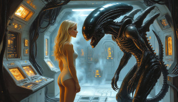 обоя фэнтези, чужой , alien, нейросети, графика, нейроарт, ai, art, нейронные, сети, рисунки, нейро, искусство, нейрографика, graphics, neuroart, neural, networks, drawings, neuro, neurography, шедеврум