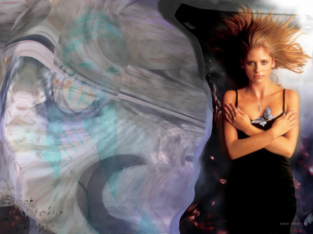 Обои картинки фото Sarah Michelle Gellar, девушки