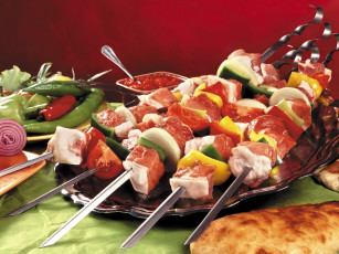 Картинка еда шашлык барбекю