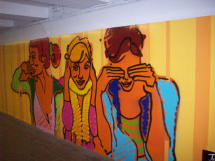 Картинка подземный переход риге разное граффити