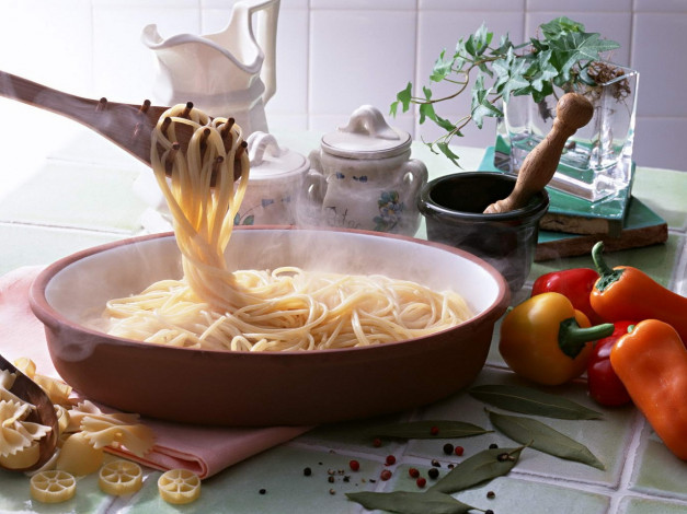 Обои картинки фото еда, макаронные, блюда