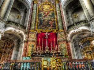 Картинка интерьер убранство роспись храма