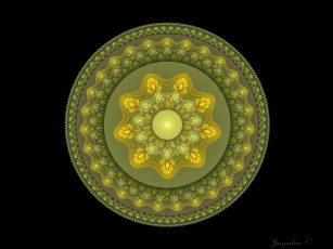 Картинка 3д графика fractal фракталы узор абстракция