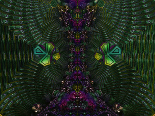 Картинка 3д графика fractal фракталы узор тёмный абстракция