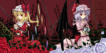 Картинка аниме touhou ремидия скарлет фландр