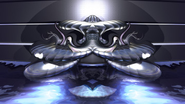 Картинка 3д графика fractal фракталы узор абстракция