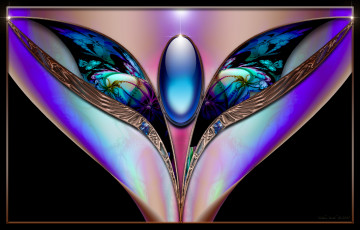 Картинка 3д графика fractal фракталы абстракция узор фон