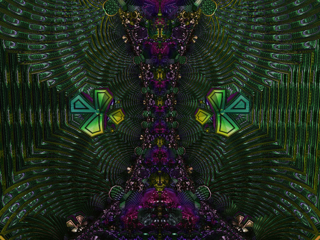 Обои картинки фото 3д, графика, fractal, фракталы, узор, тёмный, абстракция