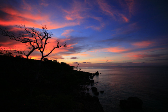 Обои картинки фото природа, восходы, закаты, красный, закат