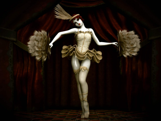 Обои картинки фото 3д, графика, people, люди, devils, dancer