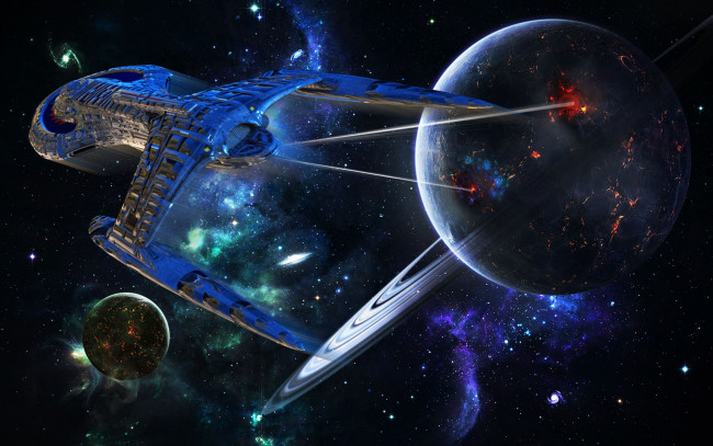 Обои картинки фото космос, арт, star, trek