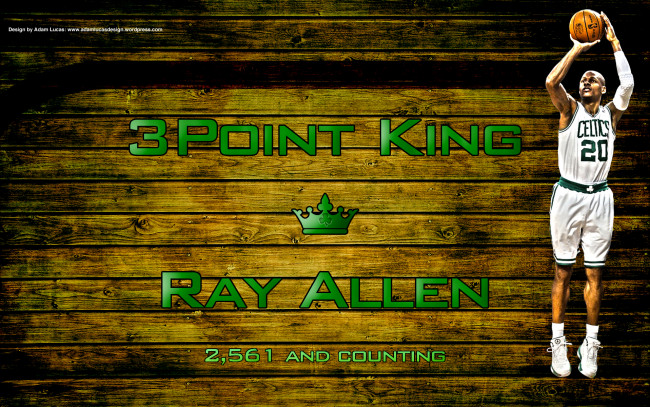 Обои картинки фото ray, allen, спорт, nba, баскетбол, нба