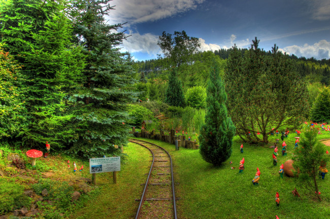 Обои картинки фото германия, трузеталь, zwergenpark, природа, парк