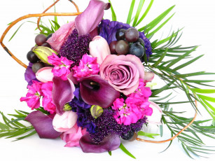 Картинка цветы букеты +композиции розы каллы букет