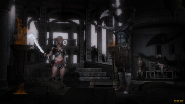 Картинка 3д+графика amazon+ амазонки меч девушка