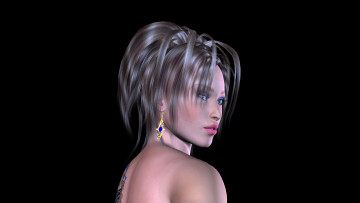 Картинка 3д+графика portraits+ портрет взгляд девушка