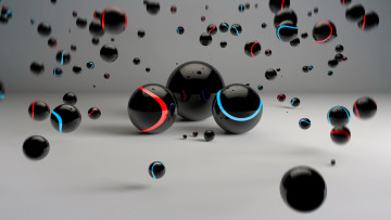 Картинка 3д+графика шары