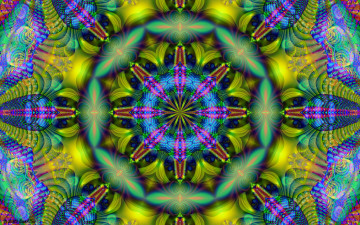 Картинка 3д+графика fractal+ фракталы фон цвета узор