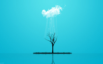 Картинка рисованные минимализм дерево