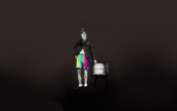 Картинка рисованные минимализм телевизор