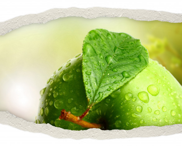 Обои картинки фото разное, компьютерный дизайн, яблоко