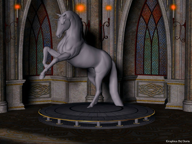 Обои картинки фото 3д графика, realism , реализм, единорог