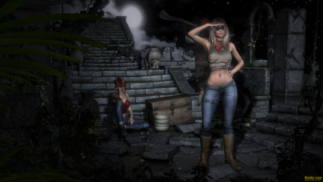 Обои картинки фото 3д графика, fantasy , фантазия, девушки