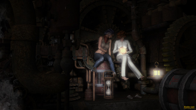 Обои картинки фото 3д графика, fantasy , фантазия, магия, девушки