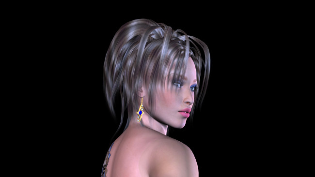 Обои картинки фото 3д графика, portraits , портрет, взгляд, девушка